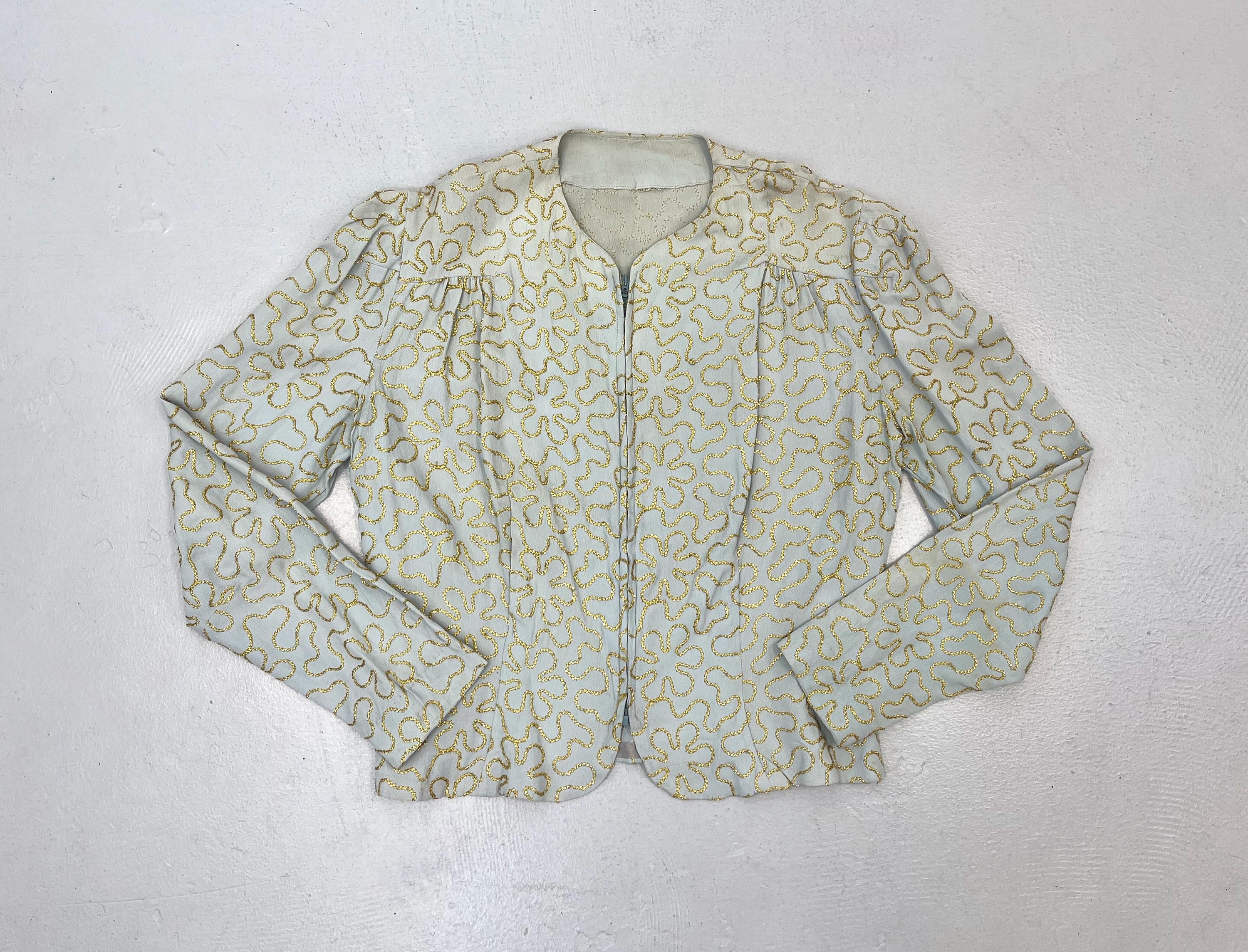 40s Top Zip Front - Etsy