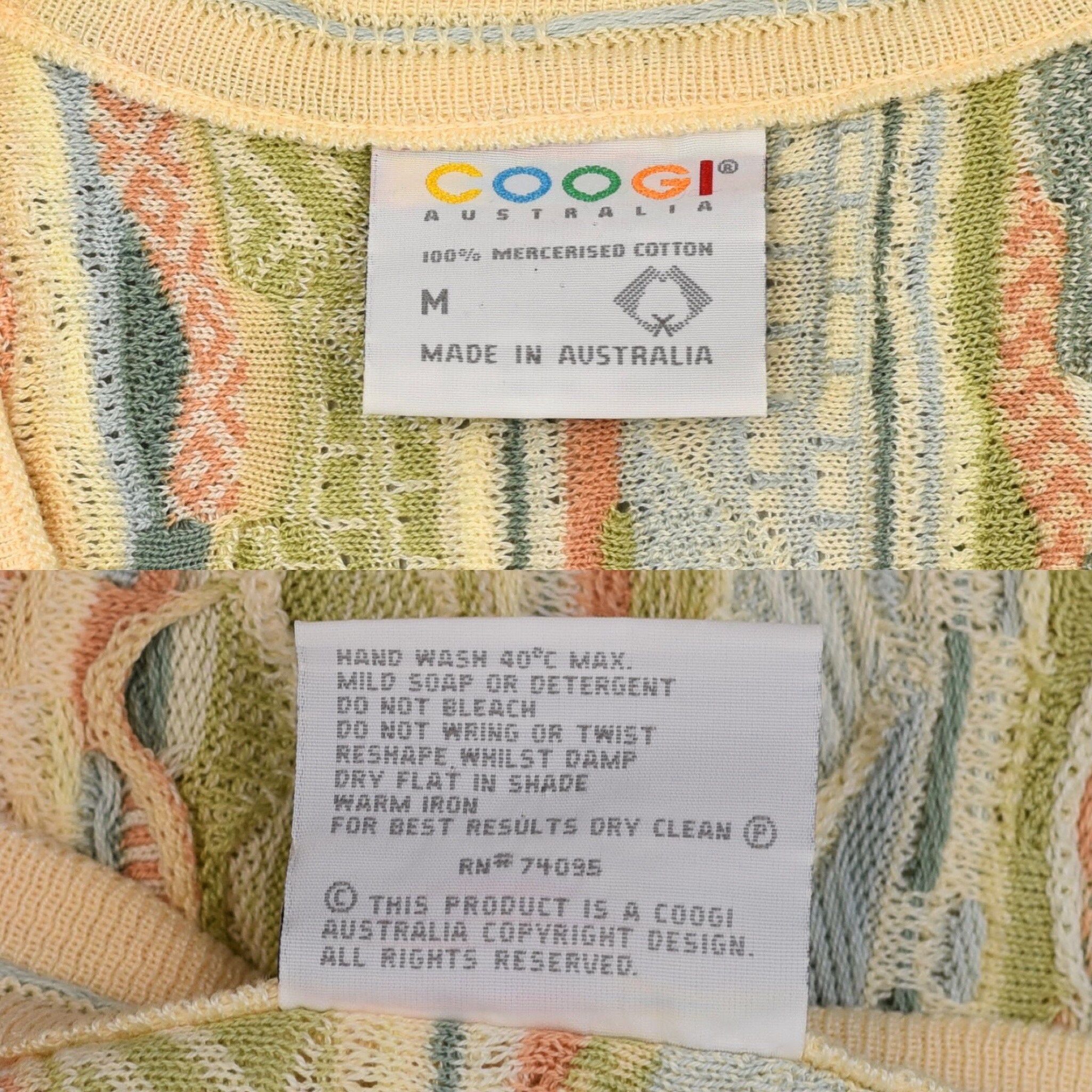 Vintage COOGI Australia 3D Textured Knit Sweater