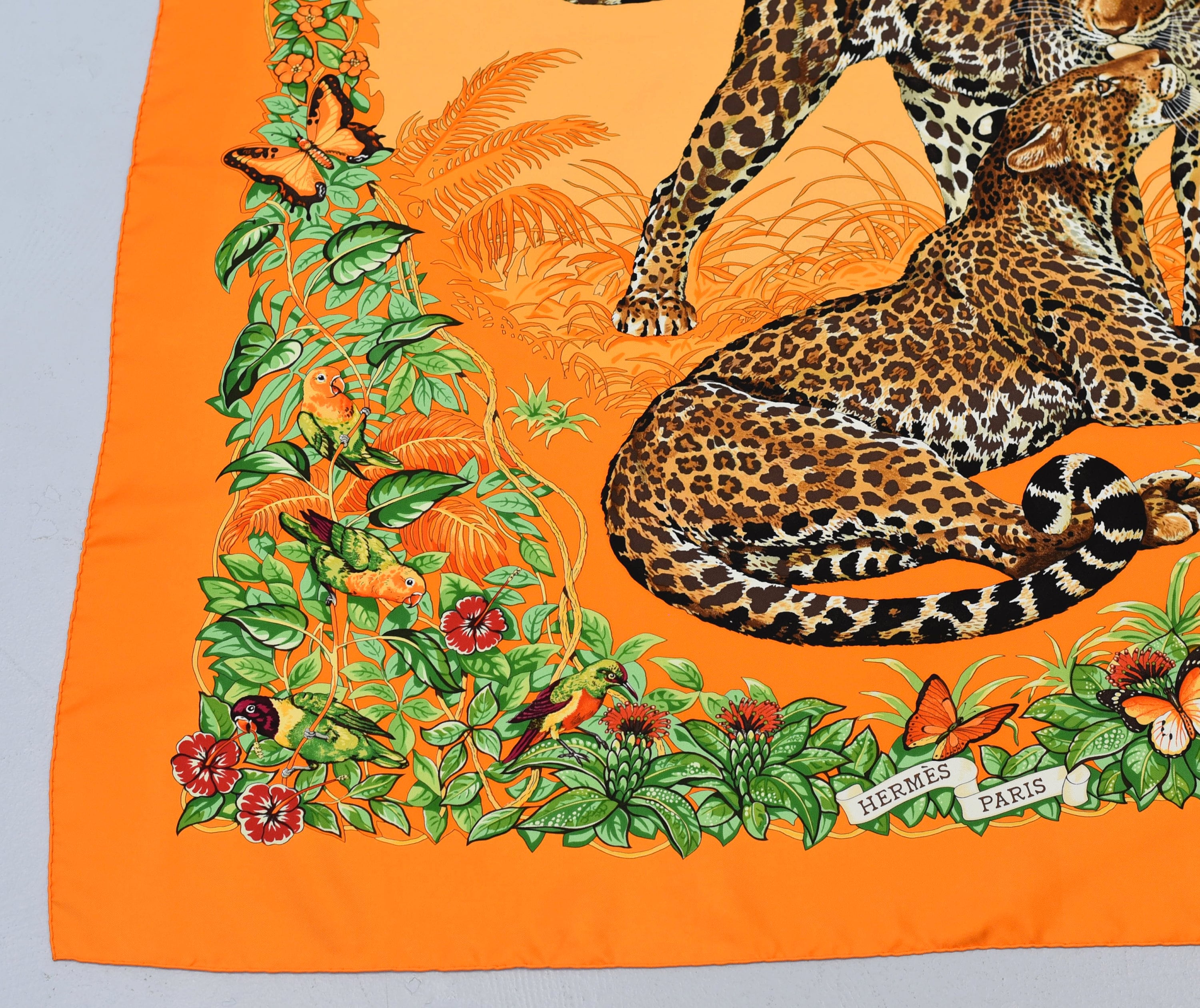 Vintage 2001/2002 Hermes Jungle Love Leopard Animal Print Vintage 2001/2002 Hermes Jungle Love Leopard Animal Print