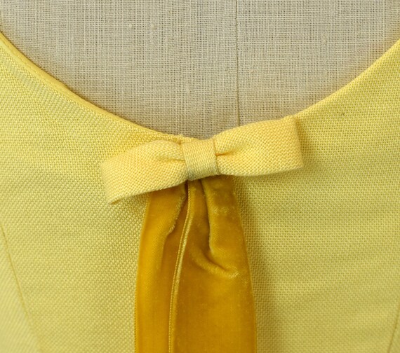 1960s Lorrie Deb Yellow Maxi Dress Gown - image 9