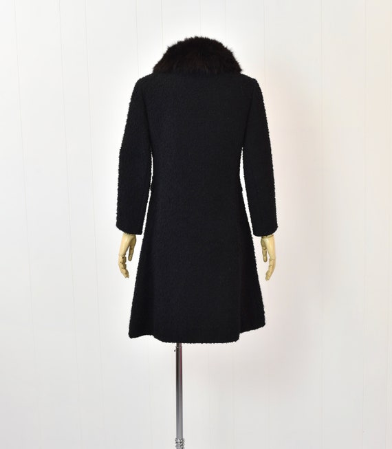 1960s/1970s Black Brown Fur Collar Mansfield Orig… - image 6