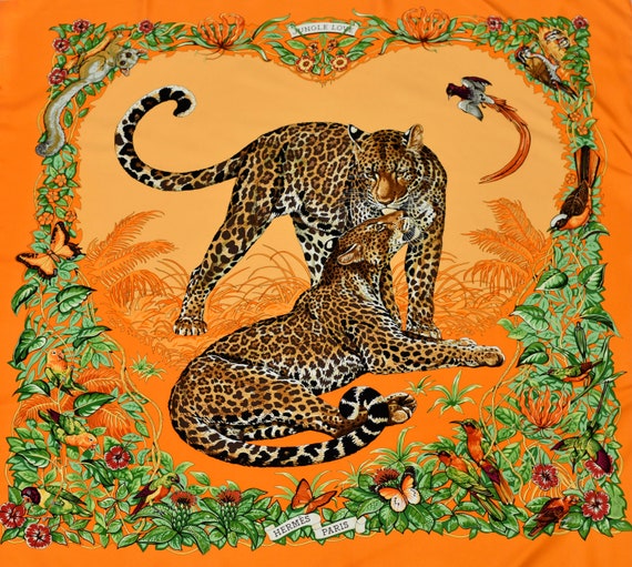 Vintage 2001/2002 Hermes Jungle Love Leopard Anim… - image 2
