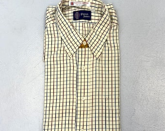 kenneth gordon dress shirts Kenneth Gordon Men's Dress Shirt Striped Cotton Size 16 32 Made in USA