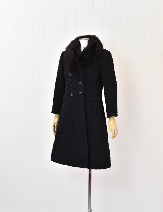1960s/1970s Black Brown Fur Collar Mansfield Orig… - image 3