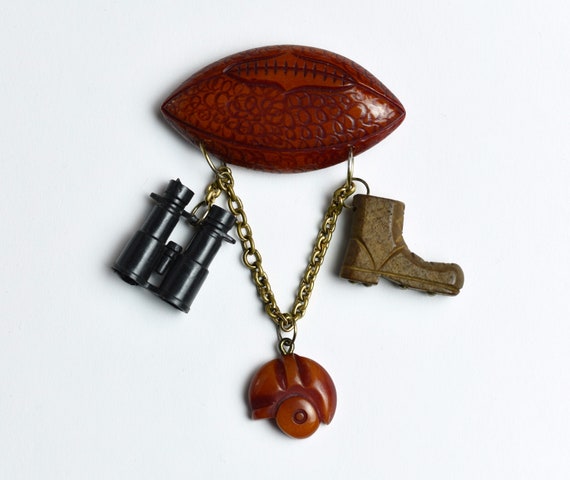 Broche Hand-made Football Fanatic - Réalisée En Tôle Recyclée, Fil Et Perles - Neuf Sans Emballage - Fabriqué Au Kenya