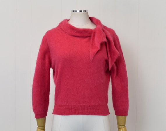 1950s/1960s Hot Pink Barbie Angora Wool Darlene B… - image 6