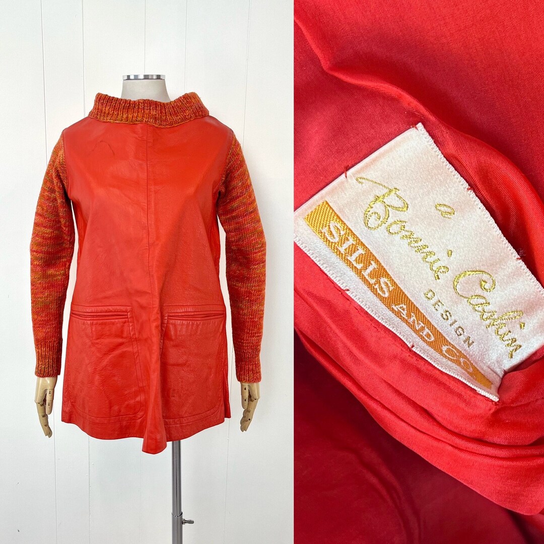 1960s Bonnie Cashin for Sills Orange Leather Set main image 1