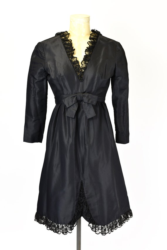 1960s Black Mollie Parnis Dress - image 2