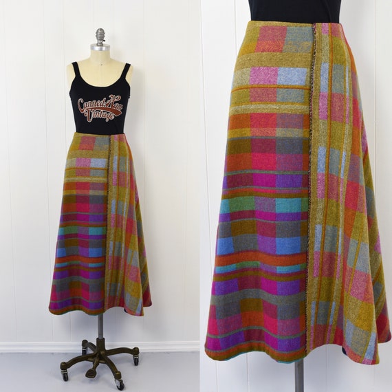 1960's Multicolored Woven Skirt