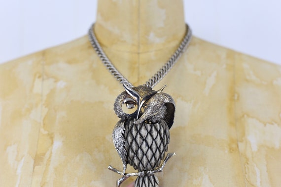 1970s Razza Owl Necklace - image 5