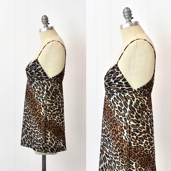 1950s/1960s Vanity Fair Leopard Print Corset Bodi… - image 5