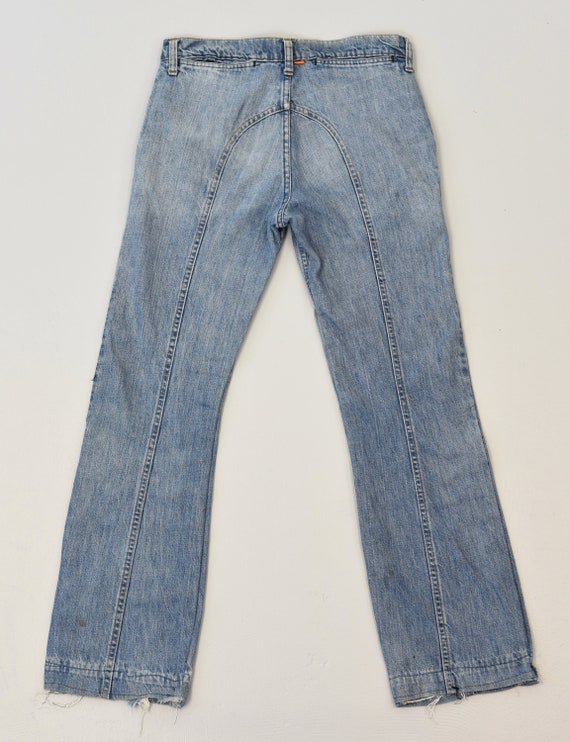 1970s Levis Blue Feather Tab Light Wash Denim Jea… - image 5