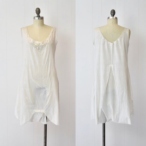 Antique 1900s White Cotton Teddy Boudoir One Piece Lingerie - Etsy 