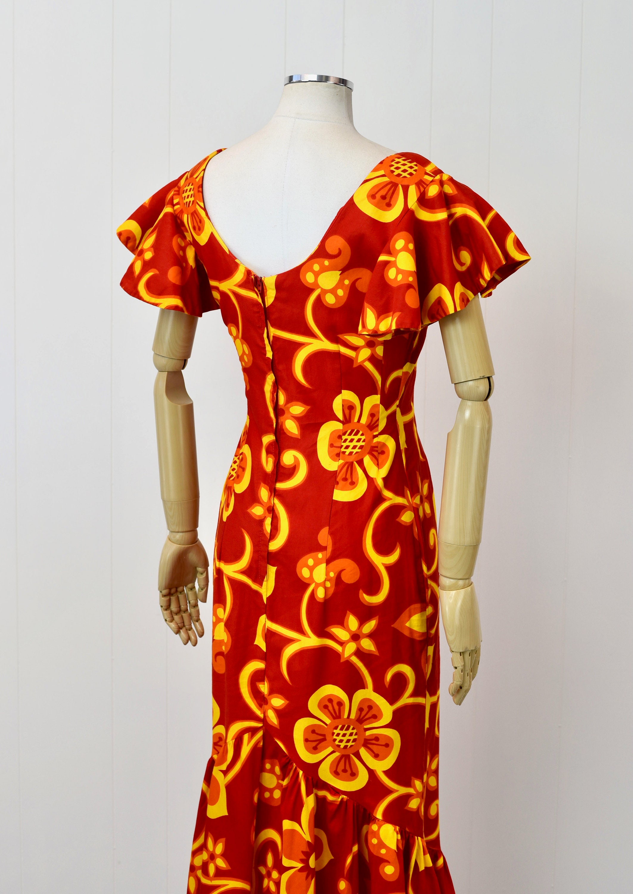 red and yellow dress Floral Maxi its the perfect choice for sunny outings Talia Infinity Dress Women's African