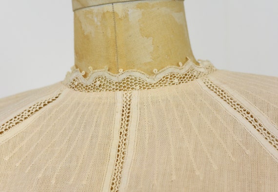 1980s Oversized Linen Collar - image 6