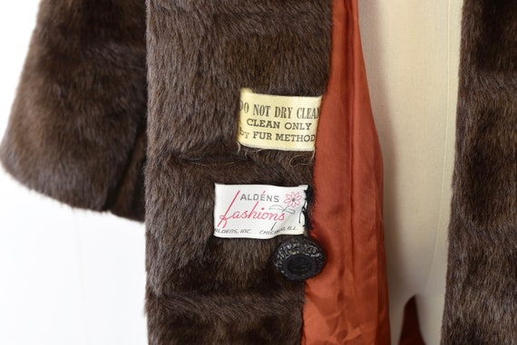 1960s Brown Faux Fur Teddy Bear Coat - image 7