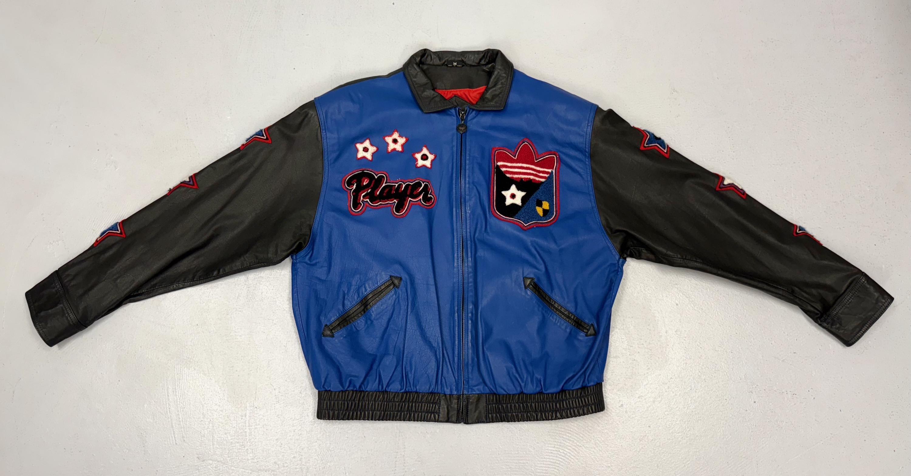 1980s Adidas Leather Best of Times Player Run DMC Black Blue