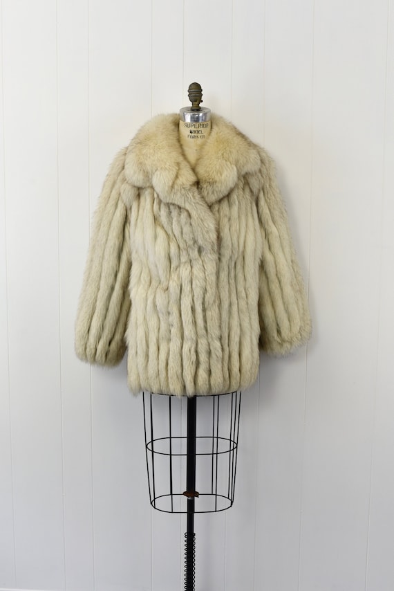 1970s Silver Fox Fur Mob Wife Disco Shillito Rikes Fur Salon Coat Jacket -  Etsy
