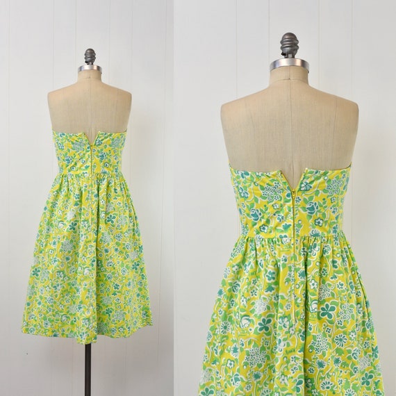 1980s Lilly Pulitzer Yellow Green Floral The Lill… - image 7