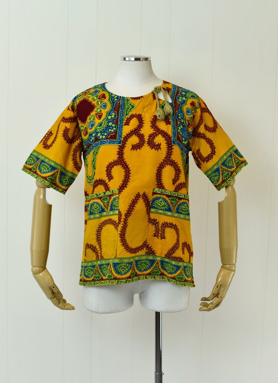 1960s/1970s Boho Blouse with Rope Tie