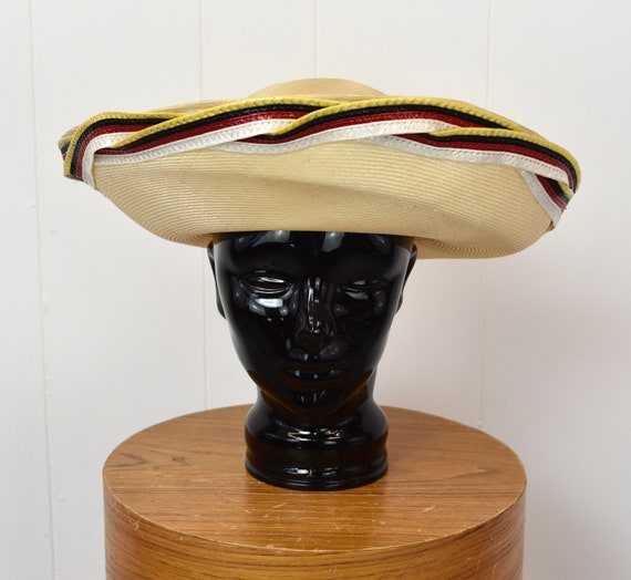 NOS 1980s/1990s Oscar De La Renta Straw Sun Hat in Box - Etsy
