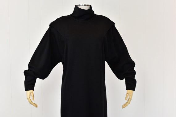 1980s Escada Black Dress - image 3