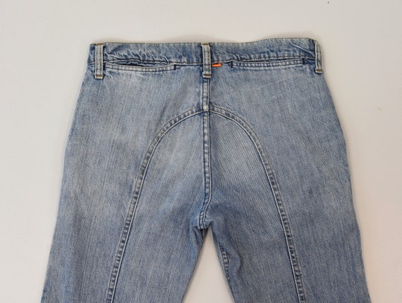 1970s Levis Blue Feather Tab Light Wash Denim Jea… - image 6