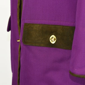 1960's Sills by Bonnie Cashin Purple Coat image 5