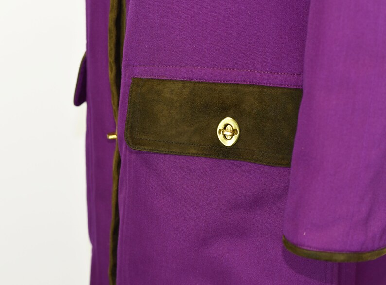 1960's Sills by Bonnie Cashin Purple Coat image 5