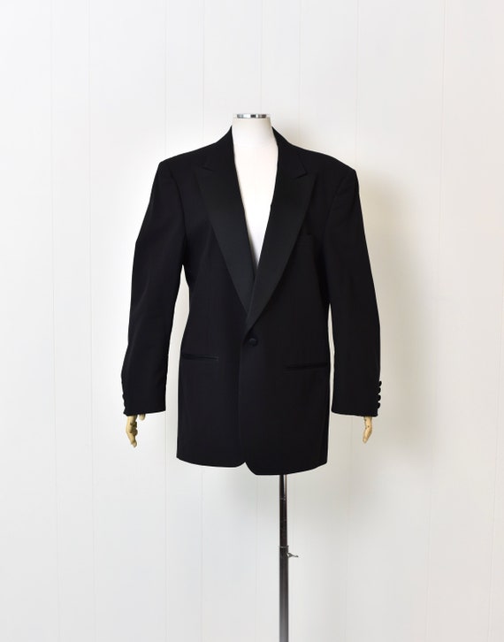 1970s Christian Dior Monsieur Black Jacket