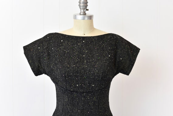 1950s Jerry Gilden Black Rhinestone Cocktail Wigg… - image 2