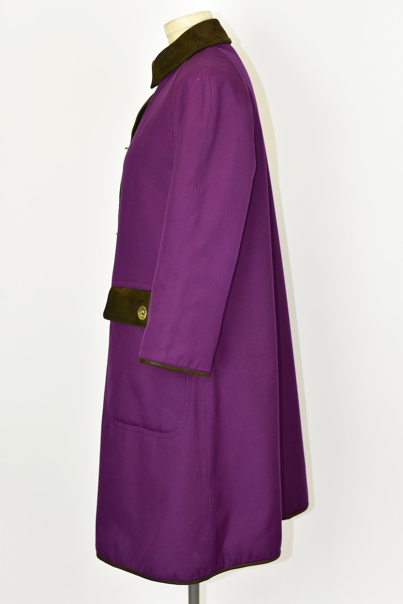 1960's Sills by Bonnie Cashin Purple Coat image 4