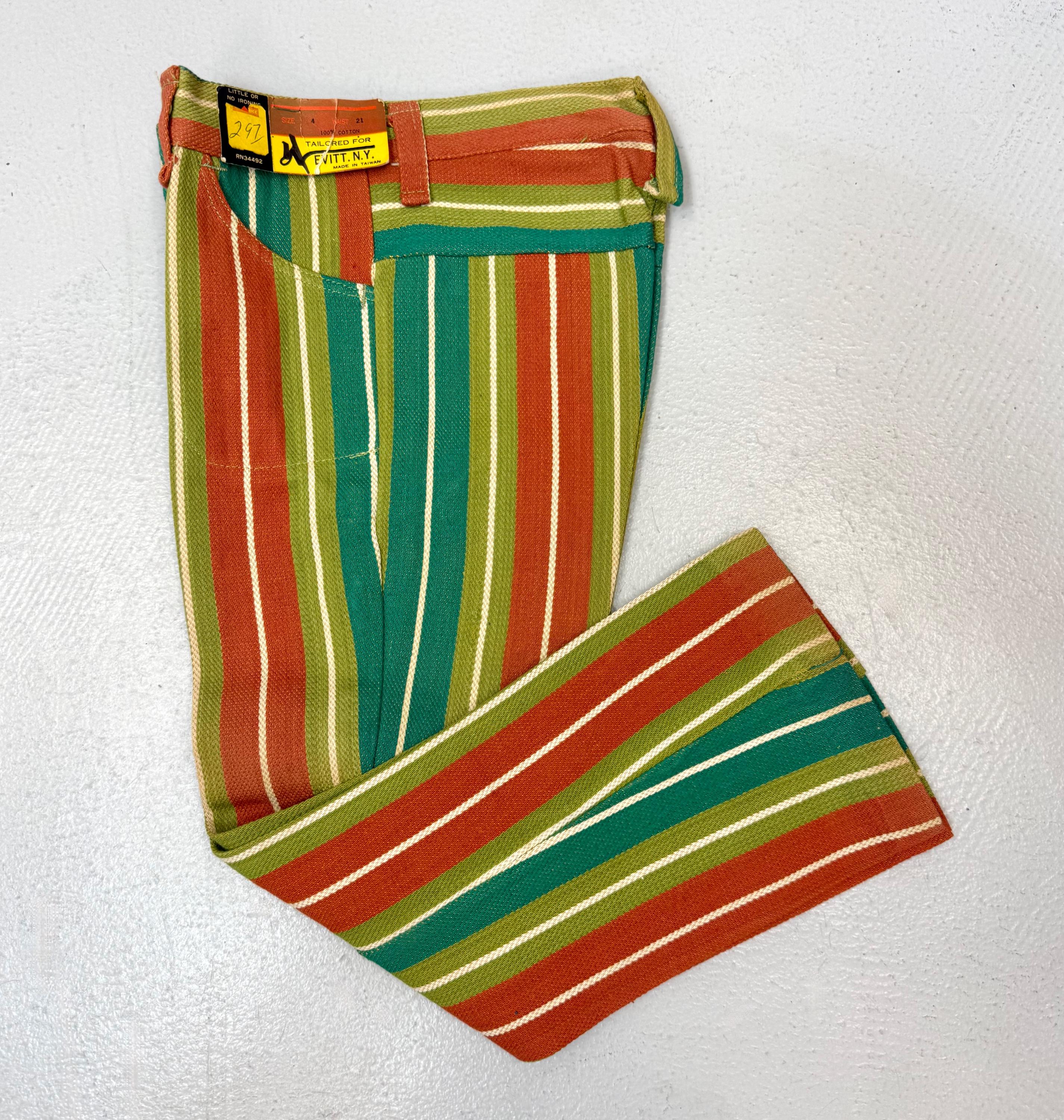 70s Striped Pants - Etsy