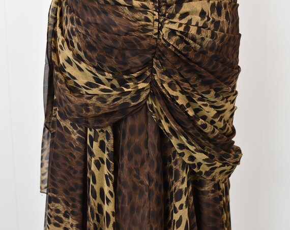 1980s Tadashi Cheetah Leopard Animal Print Party … - image 7