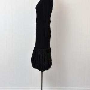 1960s Black Rhinestoned Party Dress image 4