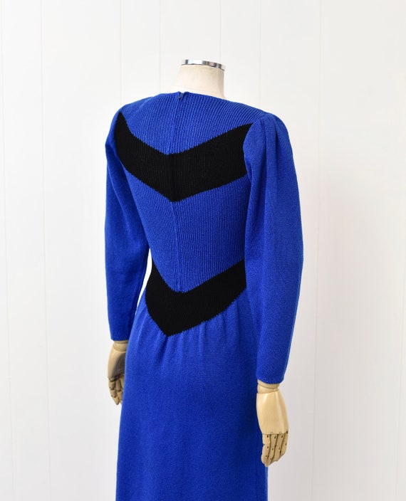 1980s Blue Black Striped Pat Sandler for Wellmore… - image 8