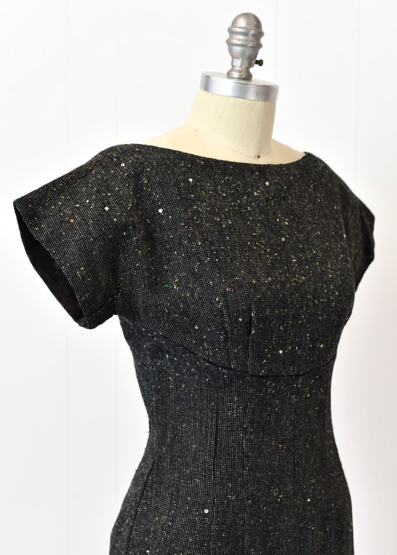 1950s Jerry Gilden Black Rhinestone Cocktail Wigg… - image 4