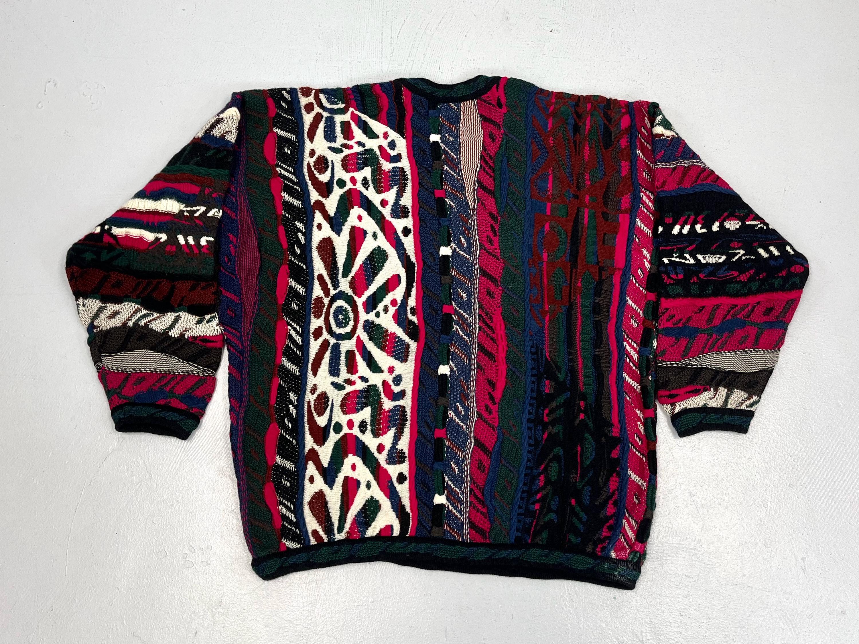 COOGI Australia ハーフジップ ニット Lサイズ COOGI風 ハーフジップ