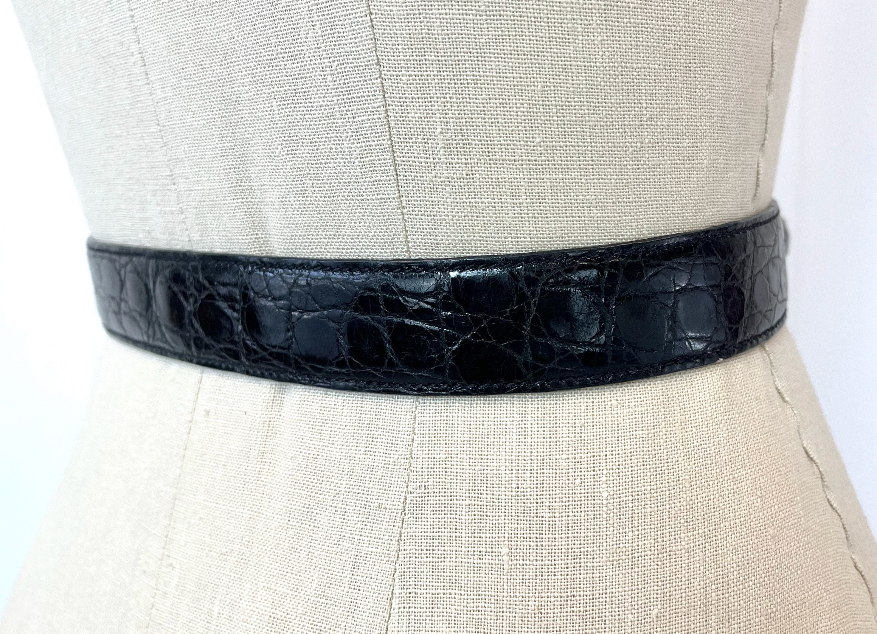 1970s/1980s Gucci Horse Head Horseshoe Buckle Black