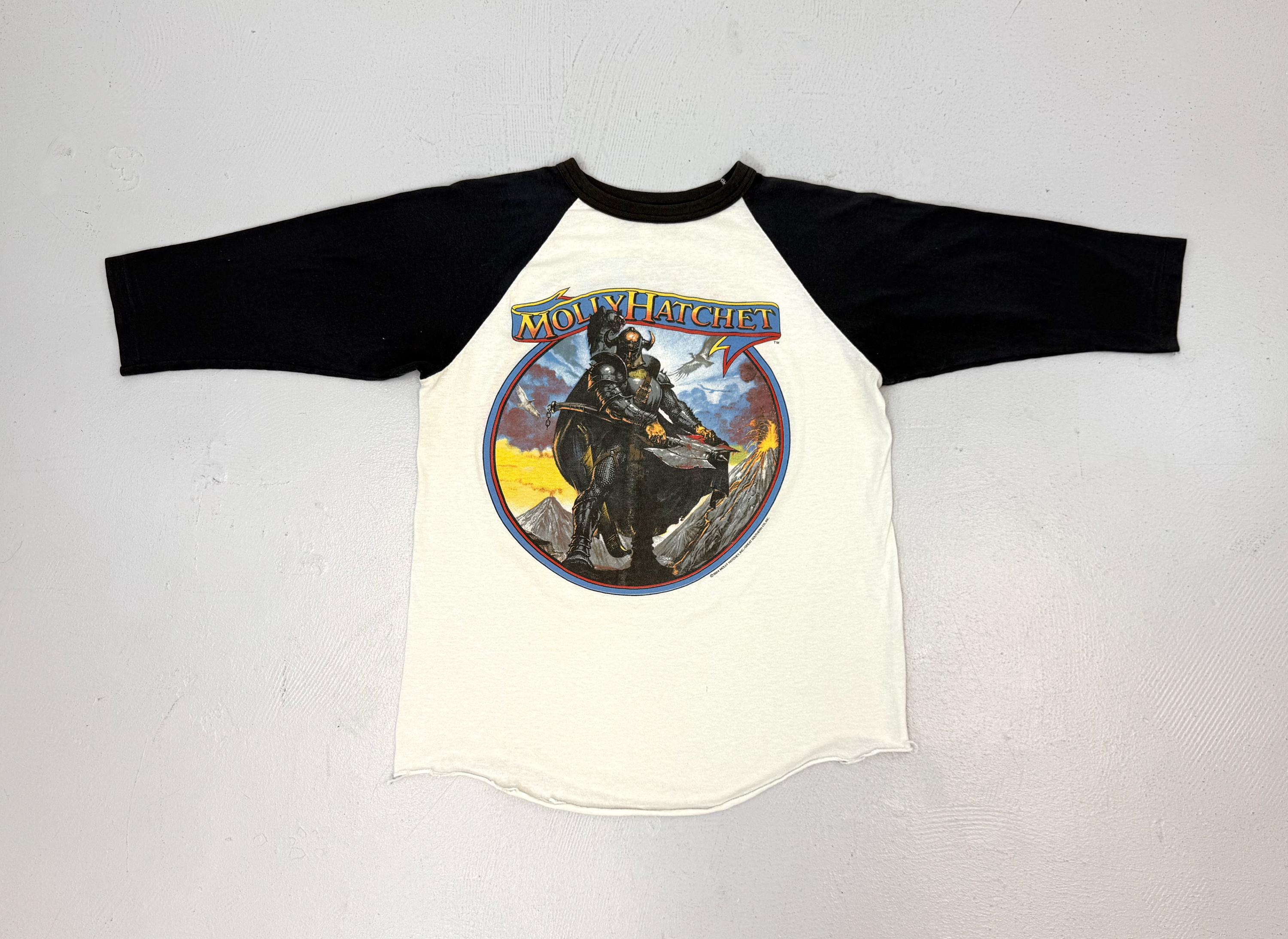 1984/85 Molly Hatchet Tour Baseball Raglan Graphic Band Double