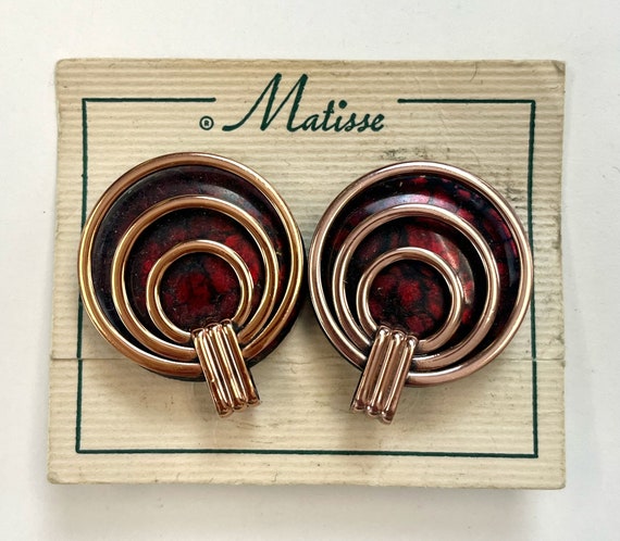 1950s Matisse Copper Red Enamel Mid Century State… - image 8