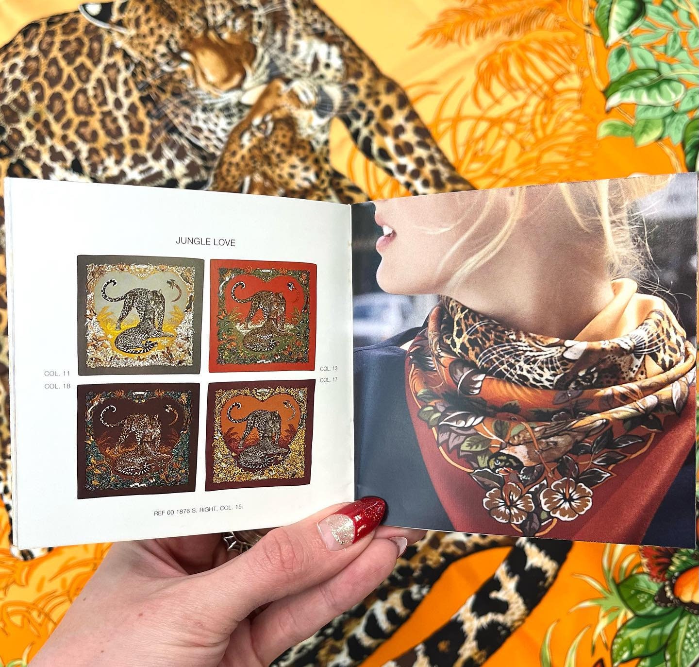 Vintage 2001/2002 Hermes Jungle Love Leopard Animal Print Vintage 2001/2002 Hermes Jungle Love Leopard Animal Print