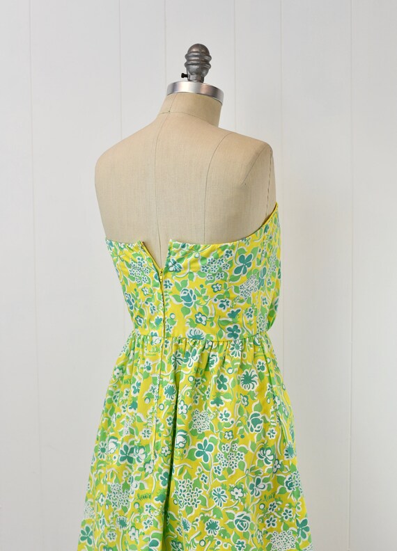 1980s Lilly Pulitzer Yellow Green Floral The Lill… - image 9