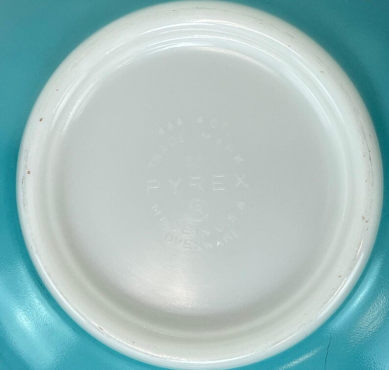 Pyrex Balloon Pattern RARE 1958 Pyrex Hot Air Balloon Promotional Pattern Turquoise Blue ...