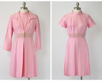 1960's Bubblegum Pink Dress & Jacket Set