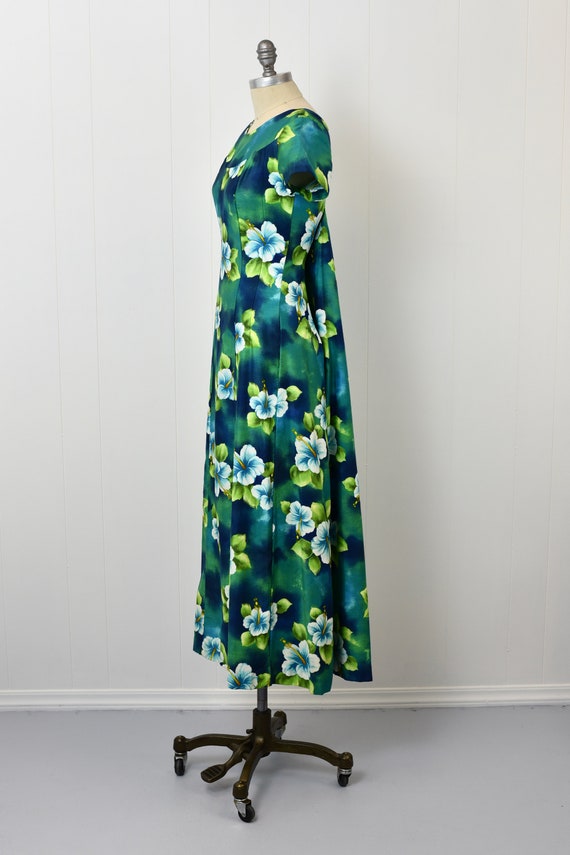 NOS 1960s Ui-Maikai Hibiscus Floral Hawaiian Dress - image 5