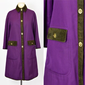 1960's Sills by Bonnie Cashin Purple Coat