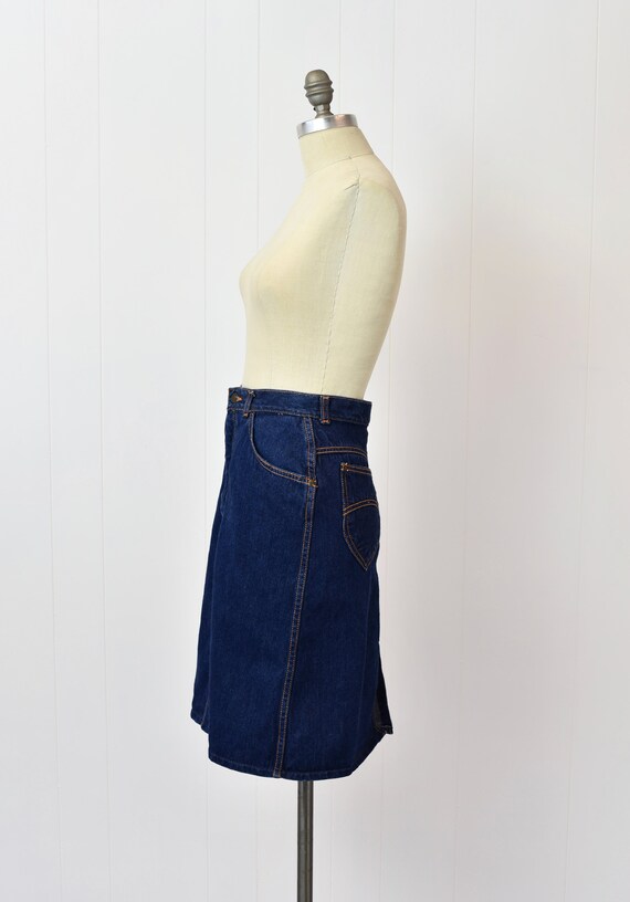 1980s/1990s Gitano Blue Denim Skirt - image 6