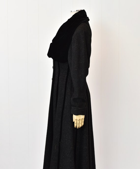 1950s Princess Coat Lilli Ann Style Jacket Black … - image 5