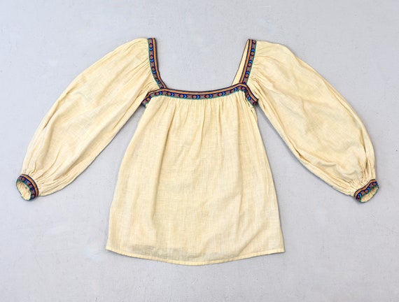 RARE 1970s Yves Saint Laurent Rive Gauche Embroid… - image 1